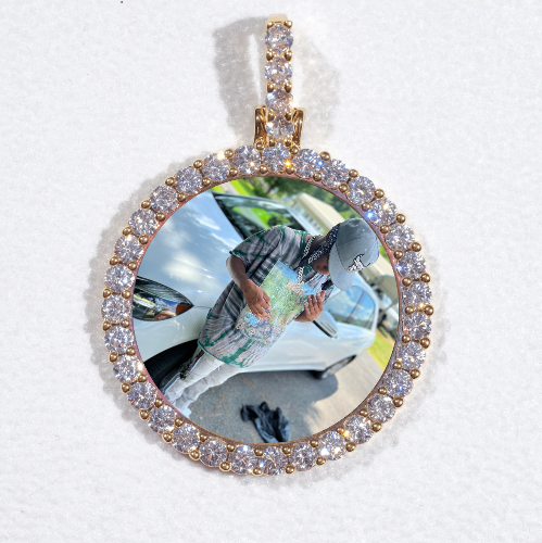 3D CIRCLE CUSTOM PICTURE PENDANT SMALL SIZE