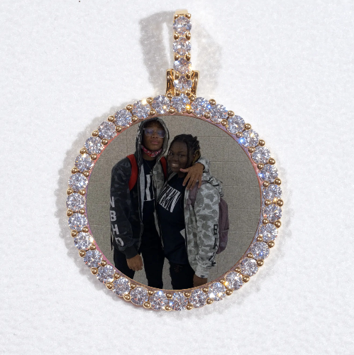 3D CIRCLE CUSTOM PICTURE PENDANT SMALL SIZE
