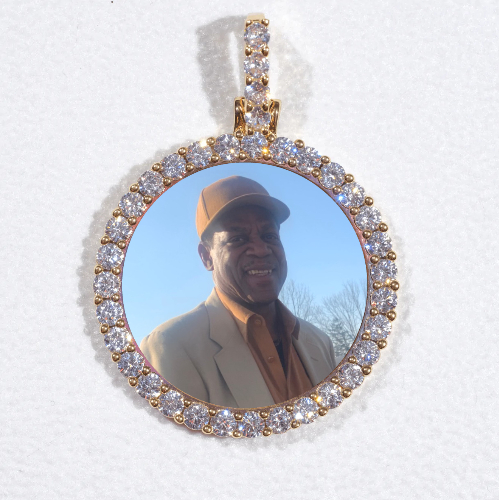 3D CIRCLE CUSTOM PICTURE PENDANT SMALL SIZE