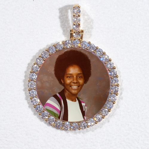 3D CIRCLE CUSTOM PICTURE PENDANT SMALL SIZE