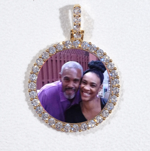 3D CIRCLE CUSTOM PICTURE PENDANT SMALL SIZE