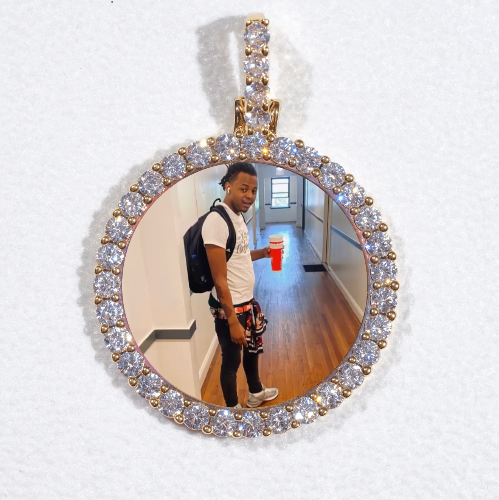 3D CIRCLE CUSTOM PICTURE PENDANT SMALL SIZE