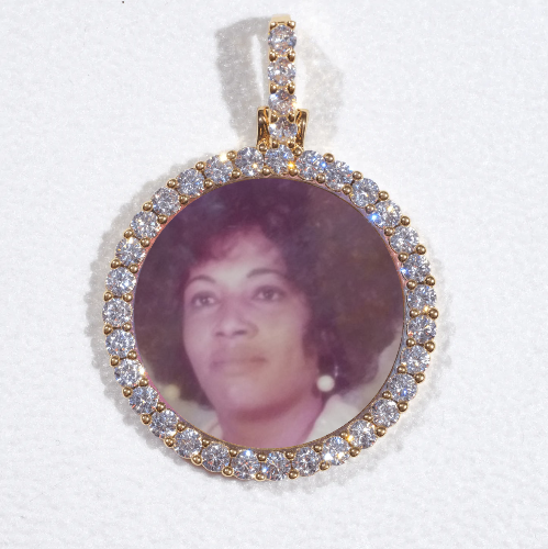 3D CIRCLE CUSTOM PICTURE PENDANT SMALL SIZE
