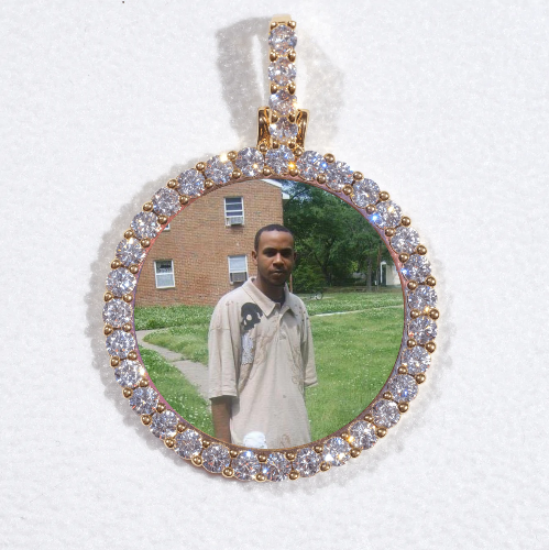 3D CIRCLE CUSTOM PICTURE PENDANT SMALL SIZE