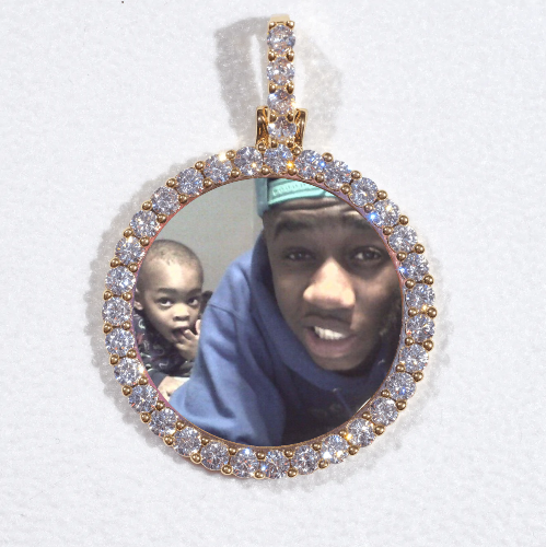 3D CIRCLE CUSTOM PICTURE PENDANT SMALL SIZE