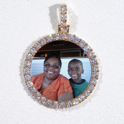 3D CIRCLE CUSTOM PICTURE PENDANT SMALL SIZE