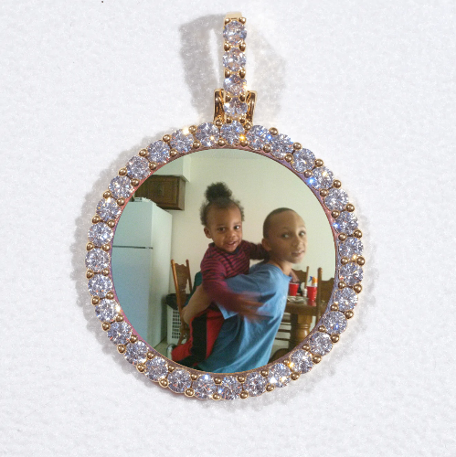 3D CIRCLE CUSTOM PICTURE PENDANT SMALL SIZE