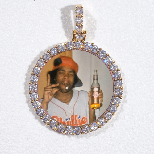 3D CIRCLE CUSTOM PICTURE PENDANT SMALL SIZE