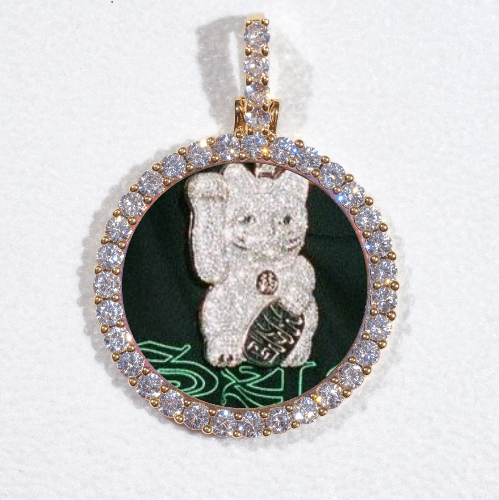 3D CIRCLE CUSTOM PICTURE PENDANT SMALL SIZE