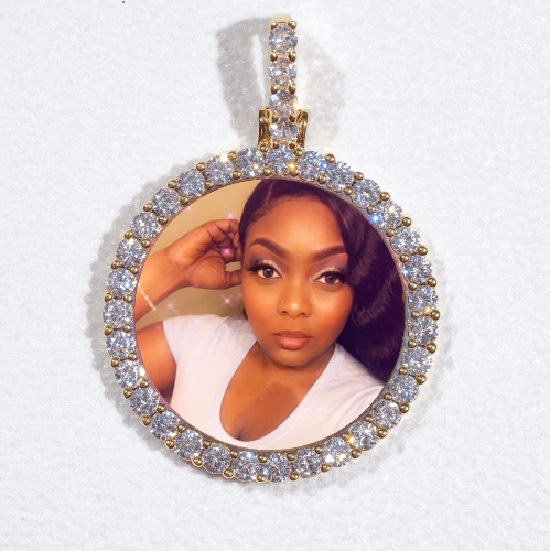 3D CIRCLE CUSTOM PICTURE PENDANT SMALL SIZE