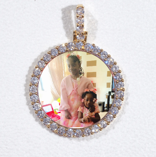 3D CIRCLE CUSTOM PICTURE PENDANT SMALL SIZE