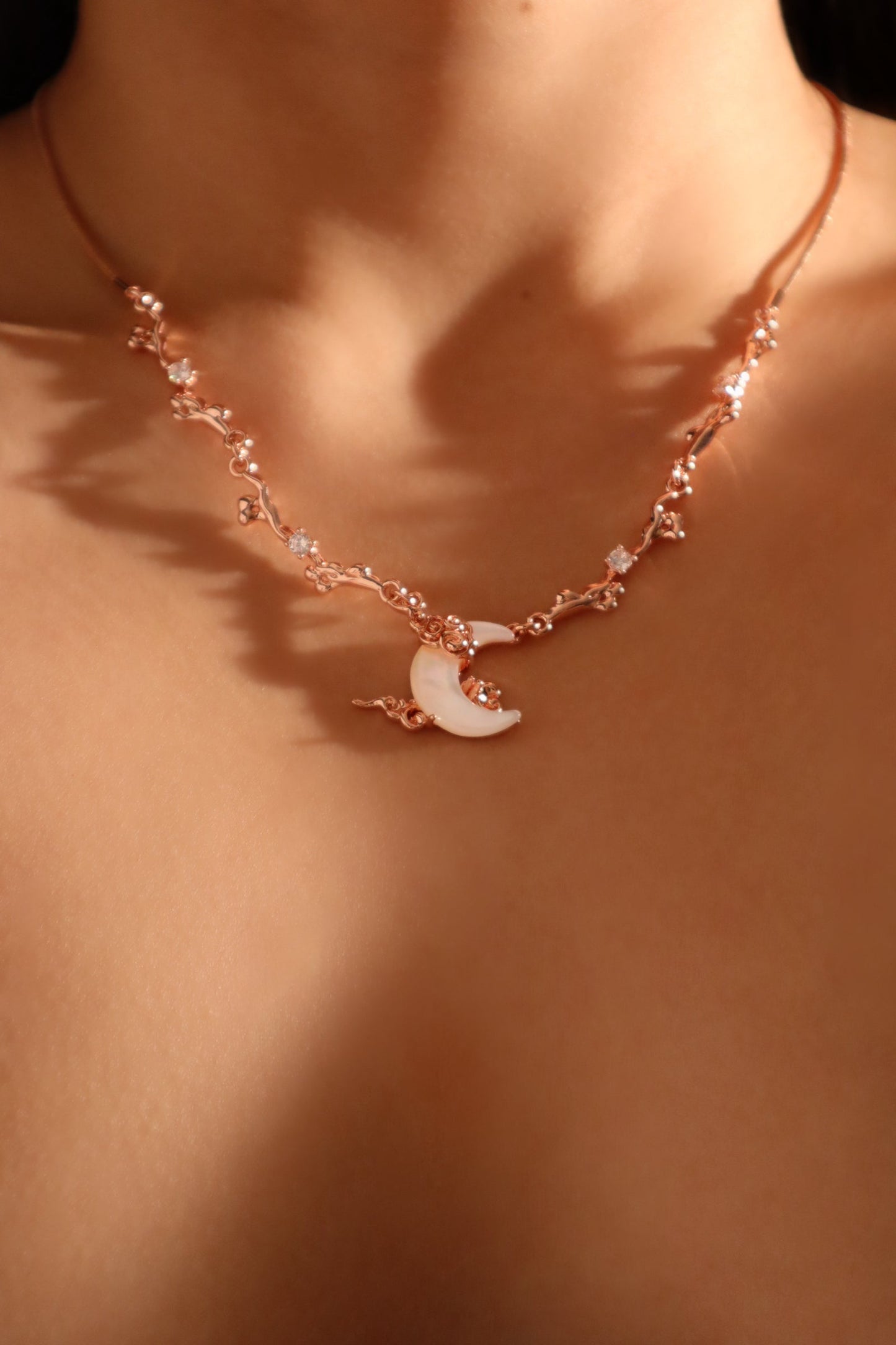 Starlight Moon Wave Necklace Trio Bundle