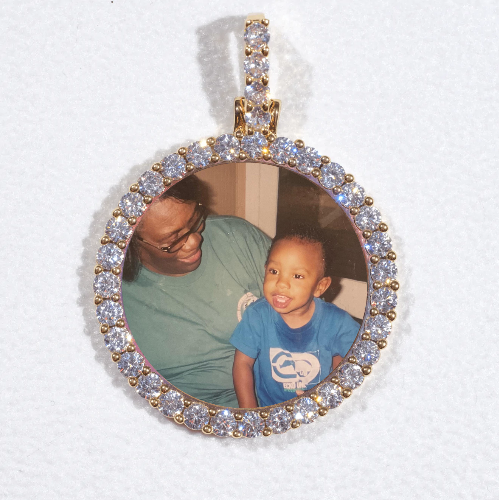 3D CIRCLE CUSTOM PICTURE PENDANT SMALL SIZE
