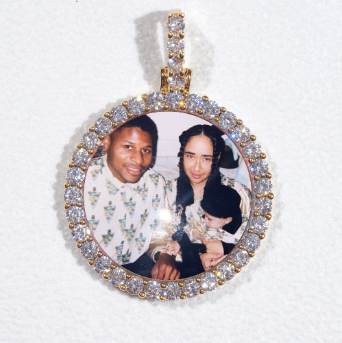 3D CIRCLE CUSTOM PICTURE PENDANT SMALL SIZE