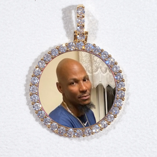 3D CIRCLE CUSTOM PICTURE PENDANT SMALL SIZE