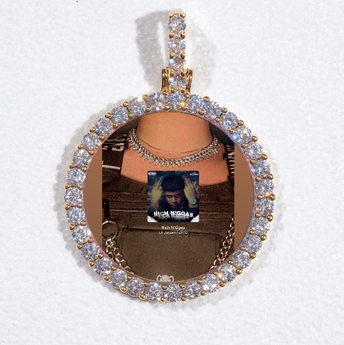 3D CIRCLE CUSTOM PICTURE PENDANT SMALL SIZE