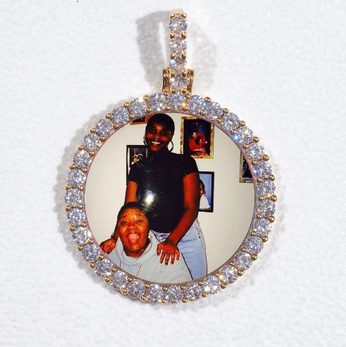 3D CIRCLE CUSTOM PICTURE PENDANT SMALL SIZE