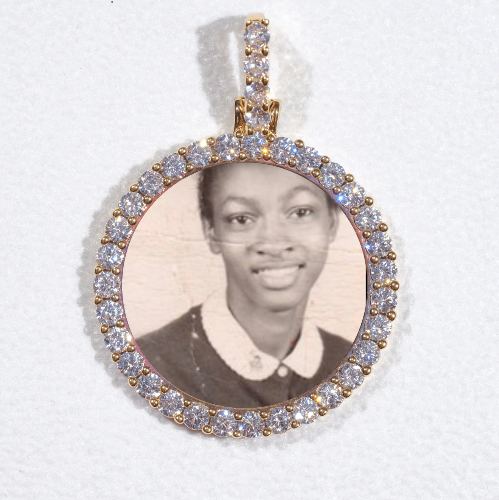 3D CIRCLE CUSTOM PICTURE PENDANT SMALL SIZE