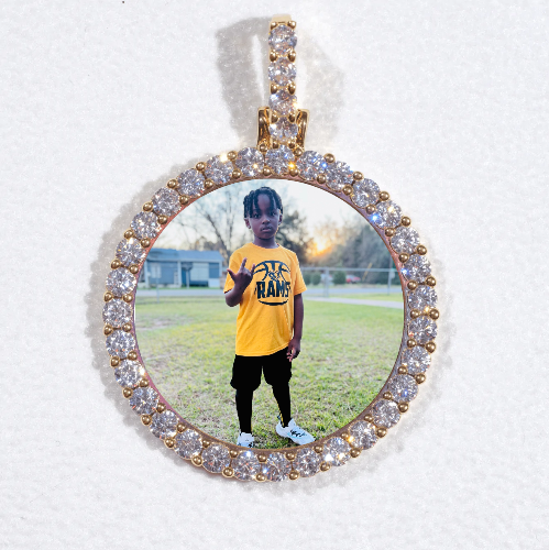 3D CIRCLE CUSTOM PICTURE PENDANT SMALL SIZE