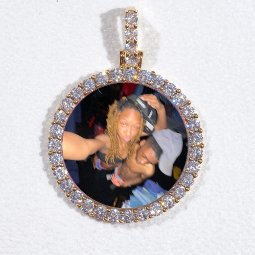 3D CIRCLE CUSTOM PICTURE PENDANT SMALL SIZE