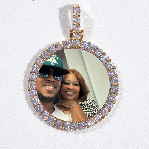 3D CIRCLE CUSTOM PICTURE PENDANT SMALL SIZE