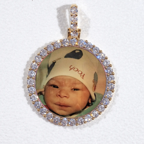 3D CIRCLE CUSTOM PICTURE PENDANT SMALL SIZE