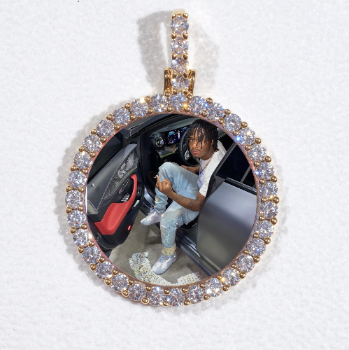 3D CIRCLE CUSTOM PICTURE PENDANT SMALL SIZE