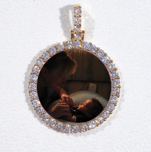 3D CIRCLE CUSTOM PICTURE PENDANT SMALL SIZE