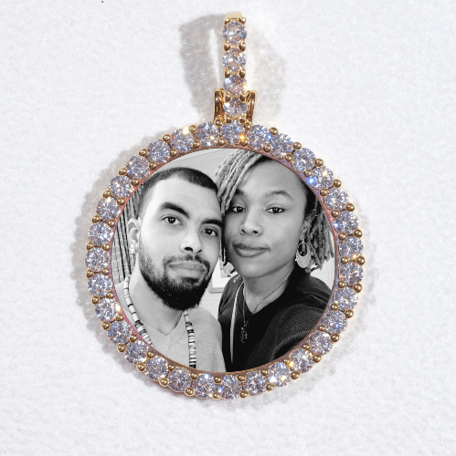 3D CIRCLE CUSTOM PICTURE PENDANT SMALL SIZE