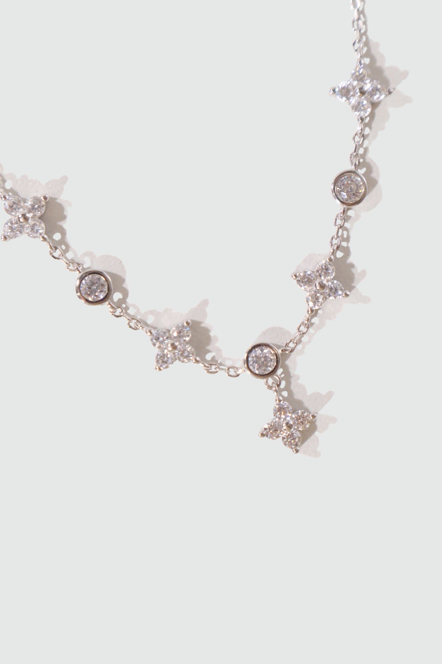 925 Sterling Silver Multi Starlight Petal Bracelet