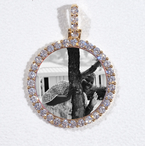 3D CIRCLE CUSTOM PICTURE PENDANT SMALL SIZE