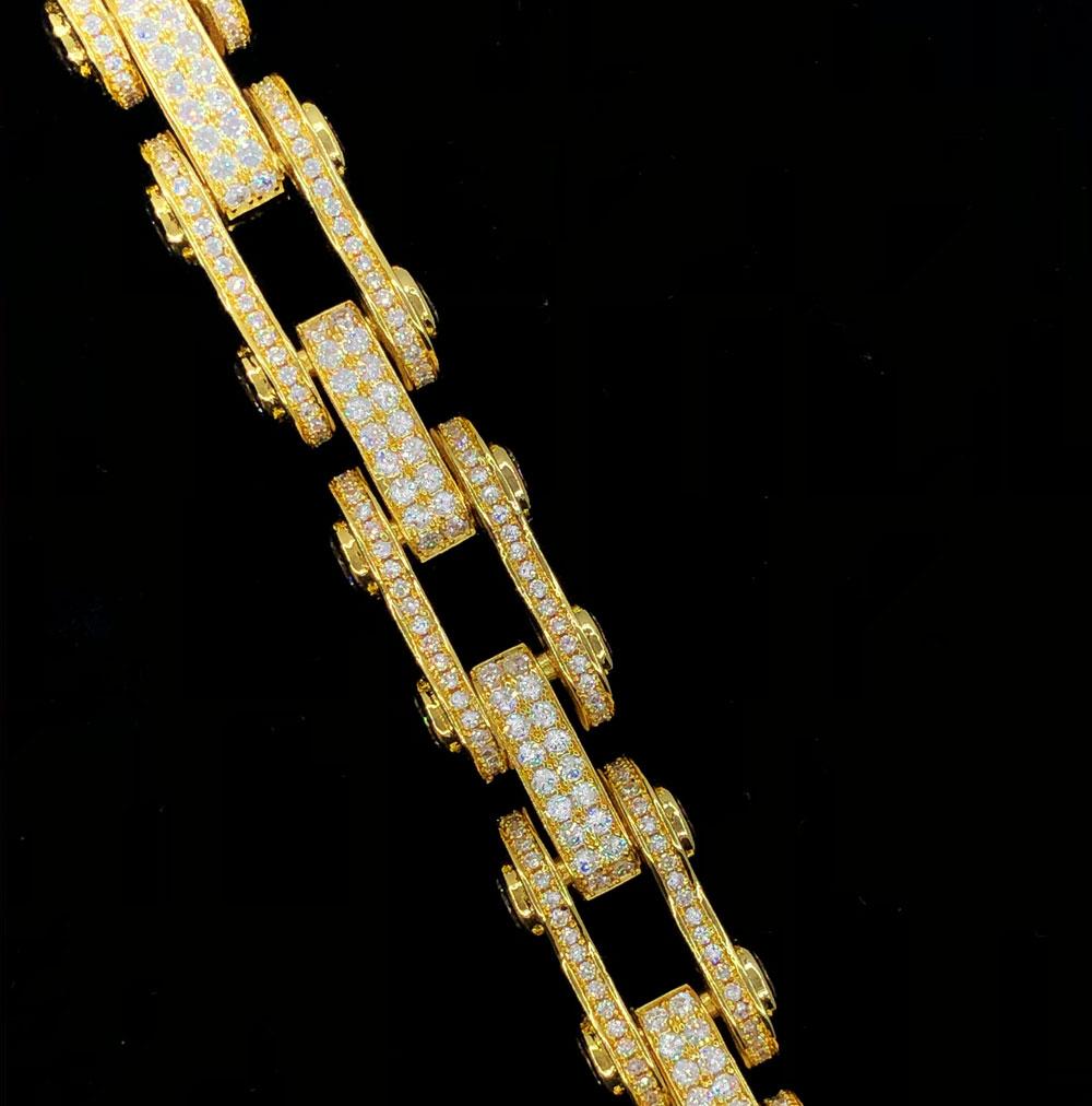3D Bike Link Bling Bling CZ Iced Out Chain