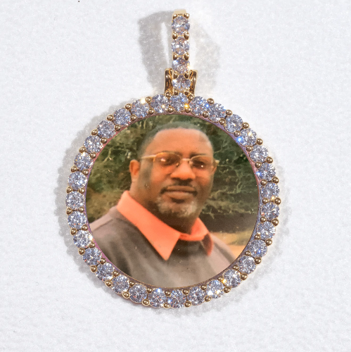 3D CIRCLE CUSTOM PICTURE PENDANT SMALL SIZE