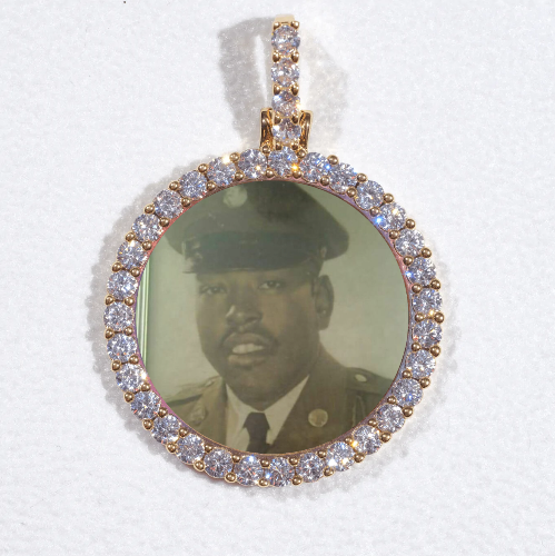 3D CIRCLE CUSTOM PICTURE PENDANT SMALL SIZE