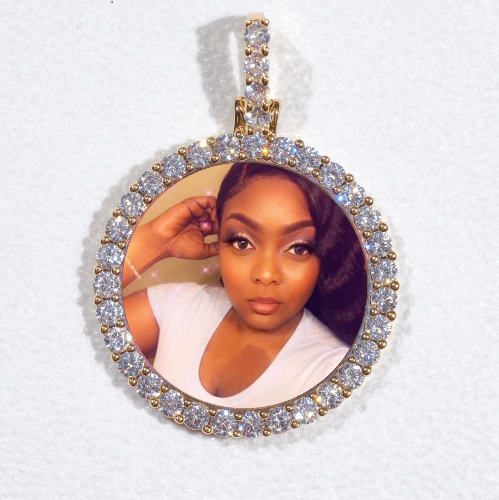 3D CIRCLE CUSTOM PICTURE PENDANT SMALL SIZE