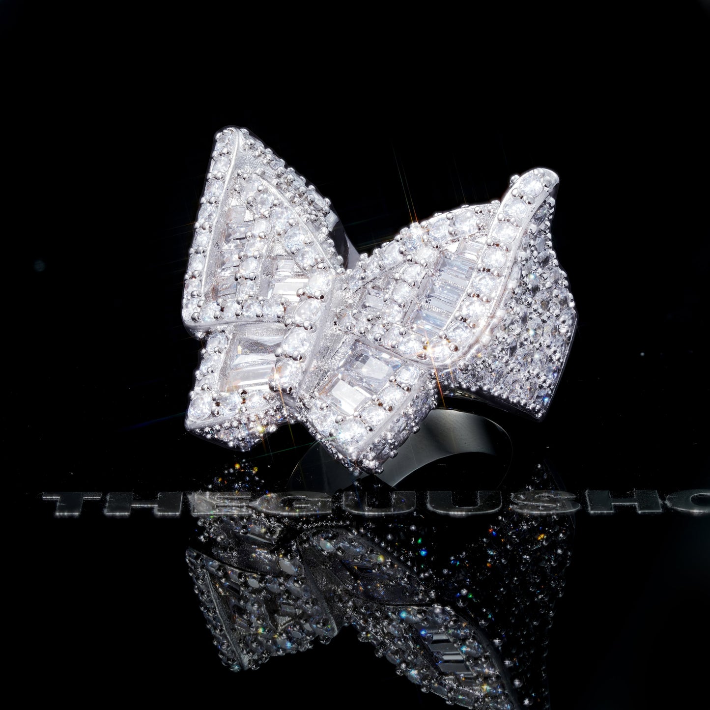 18k Gold-Plated CZ Hip Hop Butterfly Ring