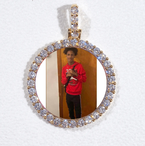 3D CIRCLE CUSTOM PICTURE PENDANT SMALL SIZE