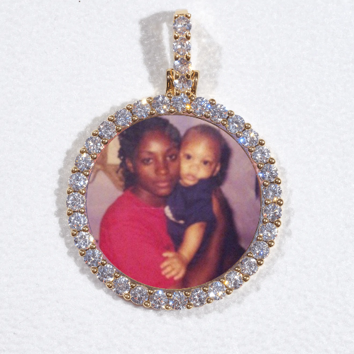 3D CIRCLE CUSTOM PICTURE PENDANT SMALL SIZE