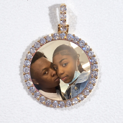3D CIRCLE CUSTOM PICTURE PENDANT SMALL SIZE