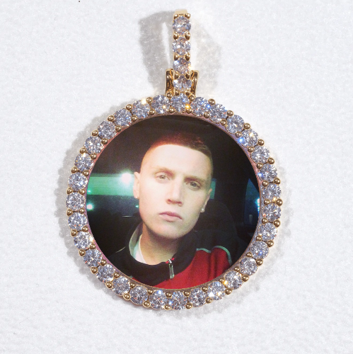 3D CIRCLE CUSTOM PICTURE PENDANT SMALL SIZE