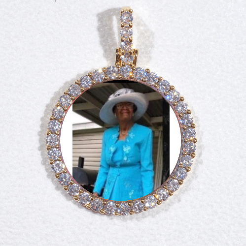 3D CIRCLE CUSTOM PICTURE PENDANT SMALL SIZE