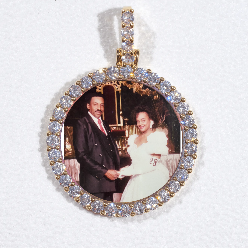 3D CIRCLE CUSTOM PICTURE PENDANT SMALL SIZE