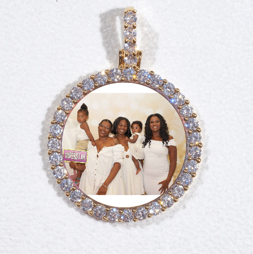 3D CIRCLE CUSTOM PICTURE PENDANT SMALL SIZE