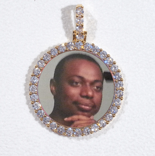 3D CIRCLE CUSTOM PICTURE PENDANT SMALL SIZE
