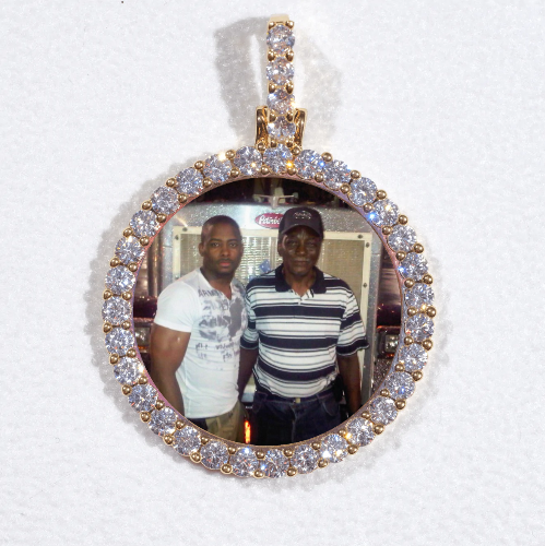 3D CIRCLE CUSTOM PICTURE PENDANT SMALL SIZE