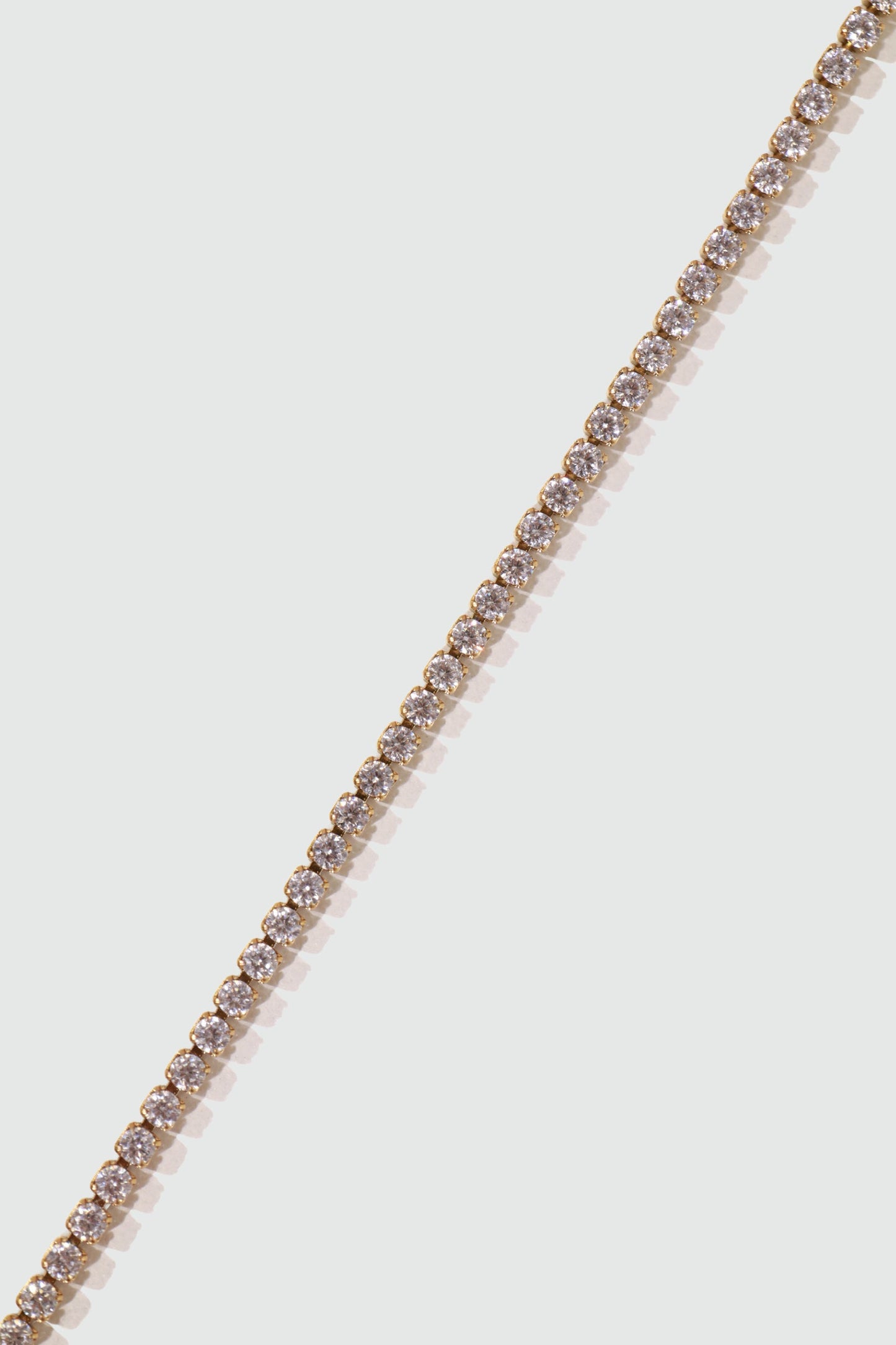 18K Gold Stainless Steel Multi Diamond Tennis Bracelet