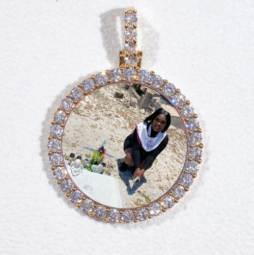 3D CIRCLE CUSTOM PICTURE PENDANT SMALL SIZE