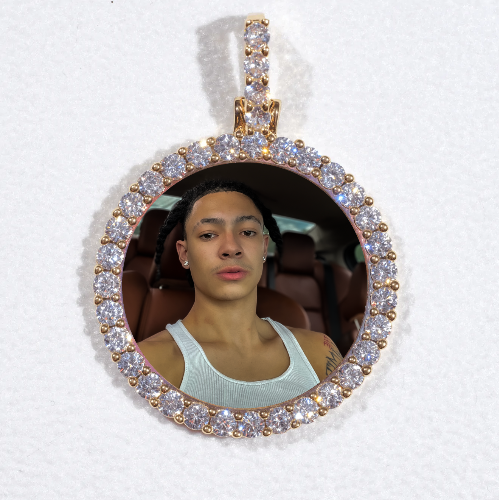 3D CIRCLE CUSTOM PICTURE PENDANT SMALL SIZE