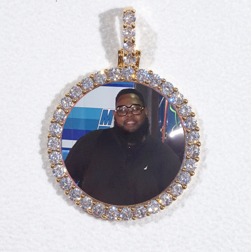 3D CIRCLE CUSTOM PICTURE PENDANT SMALL SIZE