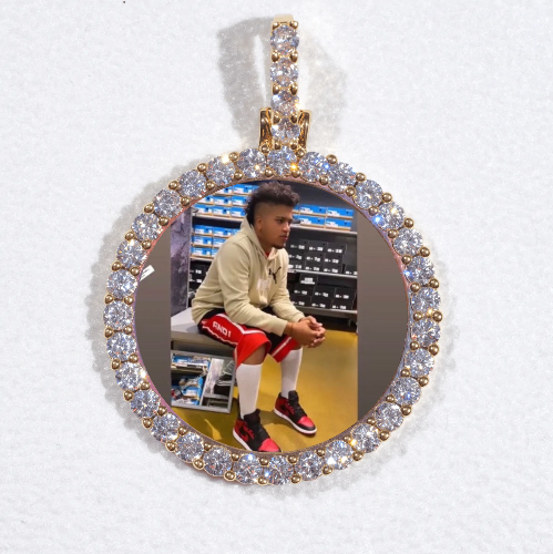 3D CIRCLE CUSTOM PICTURE PENDANT SMALL SIZE